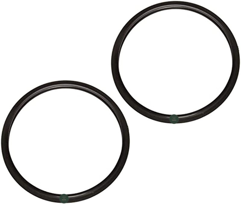 QEMIQ -Gasket /Sealing Ring for Outer Lid Pressure Cooker's -Suitable for - 3 to 4 Litre FITS-PRESTIGE DELUX, DELUXE PLUS, DELUXE DURA, DELUXE ALPHA, PREMIER DELUXE, NETRAA. BUTTERFLY, STANDARD PLUS. PIGEON DELUXE, TITANIUM IDEAL COMPO( 2 UNIT'S )(Material:Nitrile rubber) 168 mm Pressure Cooker Gask