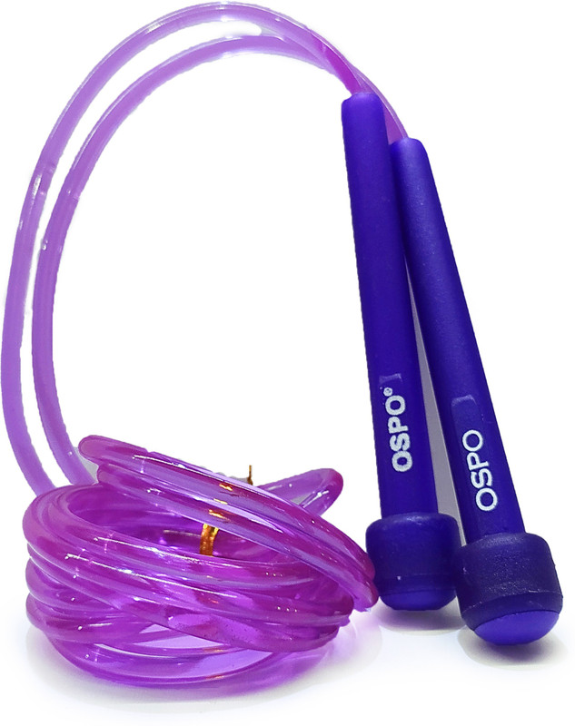 OSPO SPORTS OSPO SKIPPING ROPE ( JUMP ROPE) JR -128 Speed Skipping Rope(Purple, Length: 300 cm)