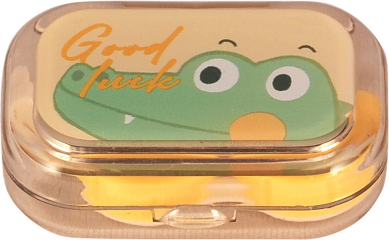 zabb Eye Lens Storage Case with Inbuilt Mirror - 1 case and 1 Holder stick for each lens Lens Storage Case
