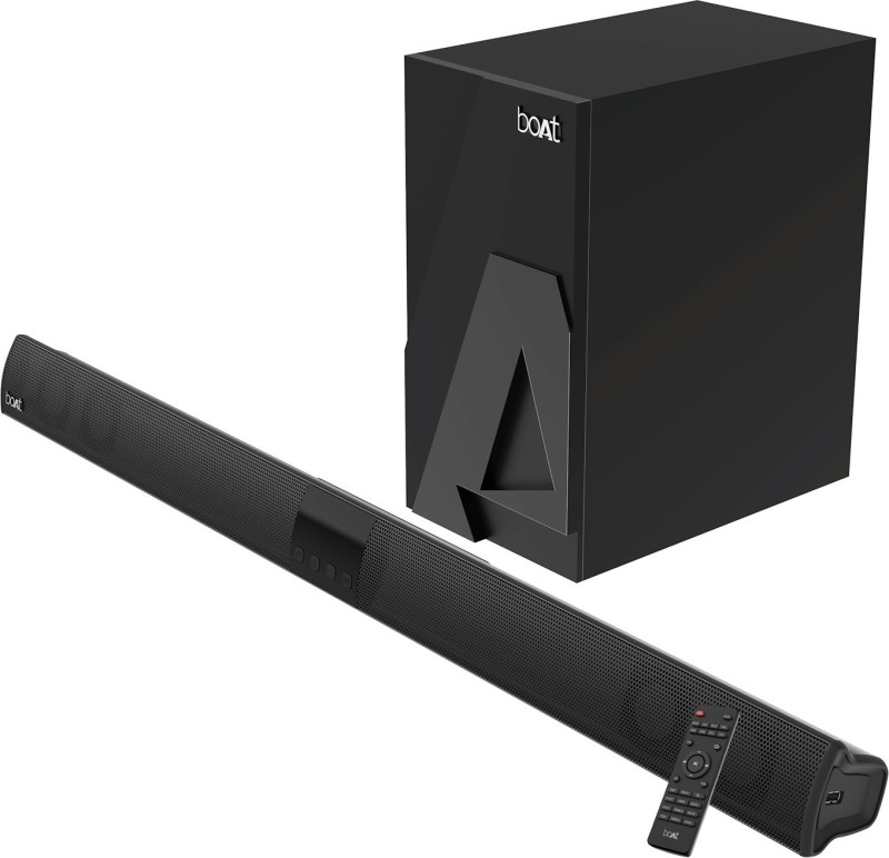 boAt Aavante Bar 1400 with Remote Control 120 W Bluetooth Soundbar(Premium Black, 2.1 Channel)
