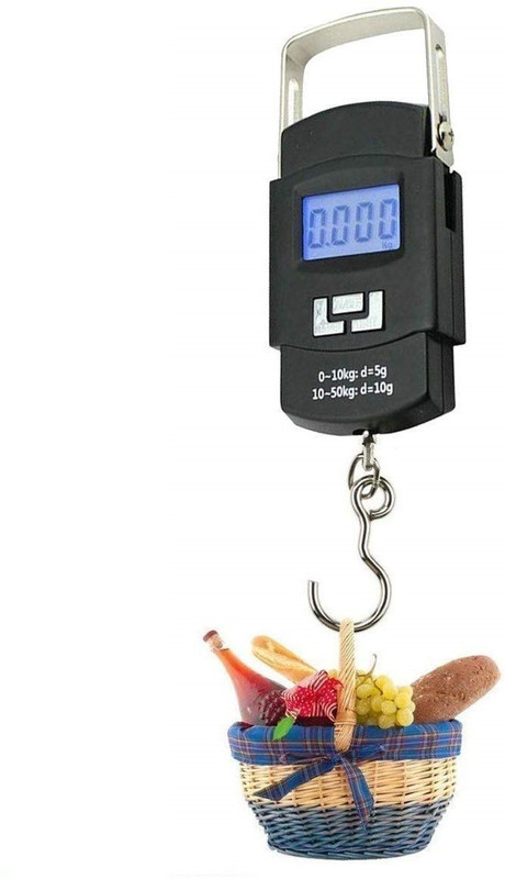 Wifton XI™-153-DC-Digital Kitchen Scale Digital up to 50 kg Weighing Scale(Black)