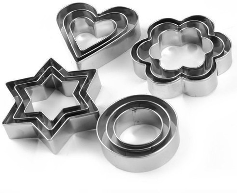 HVG TRADERS 12 Pieces Cookie Cutter Set Cookie Cutter(Pack of 12)