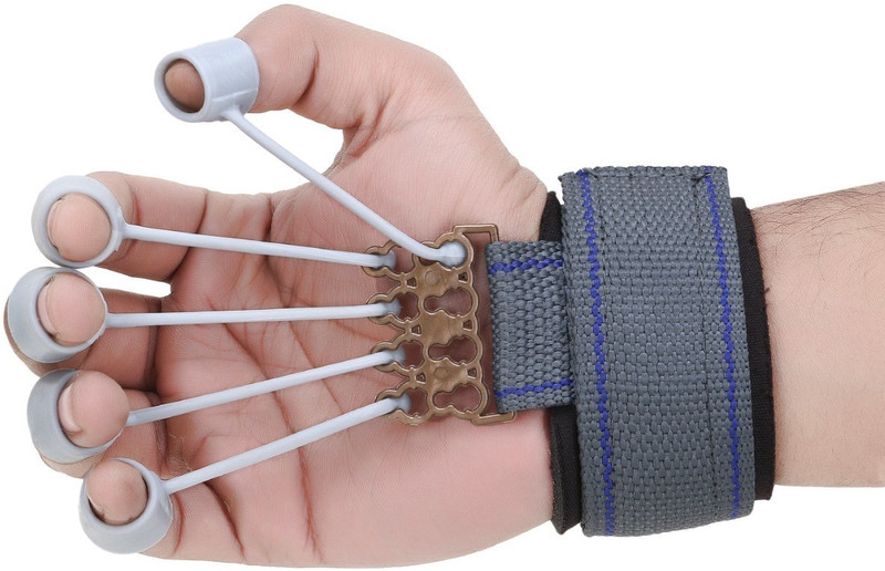 riyafitness Upgrade Finger Power Device Finger And Hand Extensor Trainer Exerciser Hand Hand Grip/Fitness Grip(Grey)