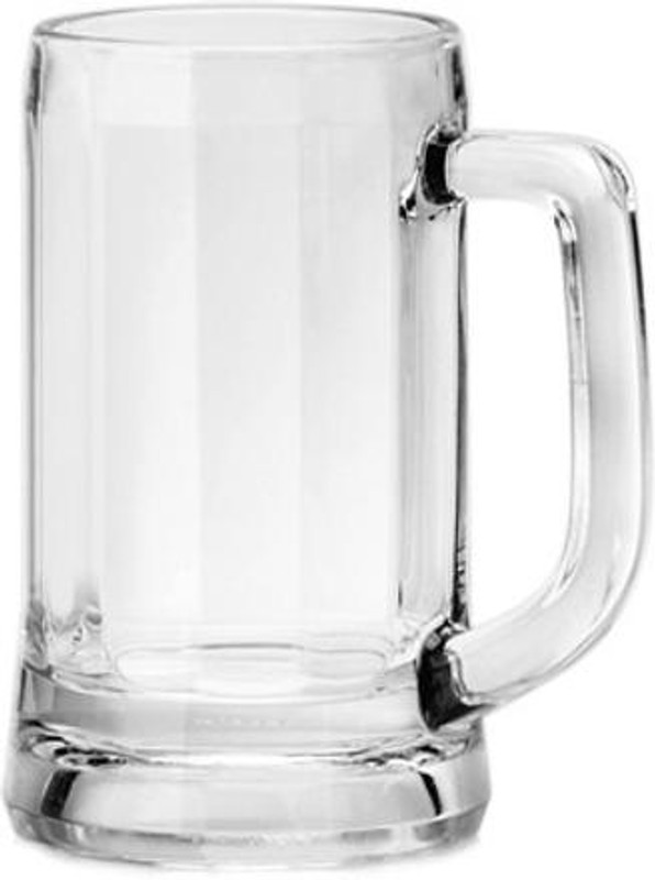 Ocean Munich Beer Mug 355ml, Set of 6 Glass Beer Mug(355 ml, Glass, Clear)