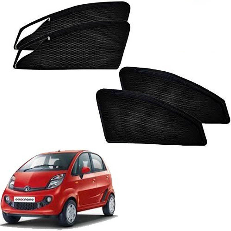 TOP VECHILE Rear Window, Side Window Sun Shade For Tata Nano(Black)