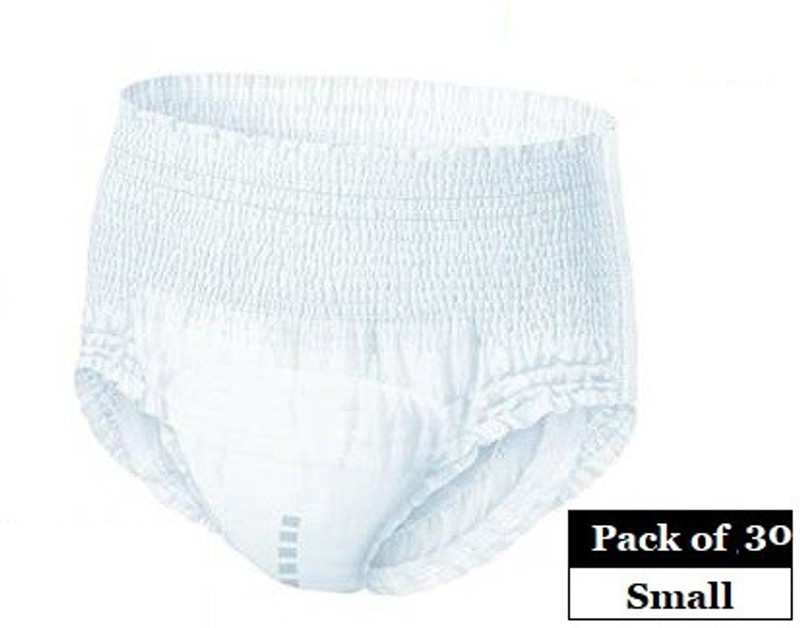 Wellstar Adult Diaper Pant style Unisex Small 10 Pcs, Waist Size (55-82 cm | 22-32 Inches) Adult Diapers - S(10 Pieces)