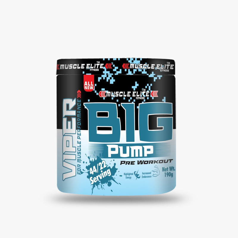 MUSCLE ELITE FITNESS Big Pump pre workout supplement Highlight Energy Increased muscle Sports Drink(190 g, Mango Flavored)