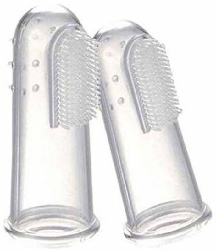 Delidge Dog Cat Soft Finger Toothbrush Pet Oral Dental Brush Helps Reduce Plaque Tartar Pet Toothbrush(Dog, Cat)