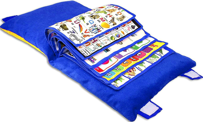 BHVMEY pillow books for kids 3 year baby(Blue)