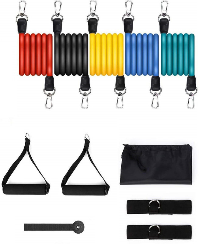 darsh IX®-152-DC-Resistance Band/Stretch rope Set Resistance Tube(Multicolor)