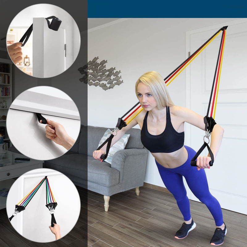 ActrovaX XVI™-191-KI-Home Workouts(Gym Rope) Resistance Tube(Multicolor)
