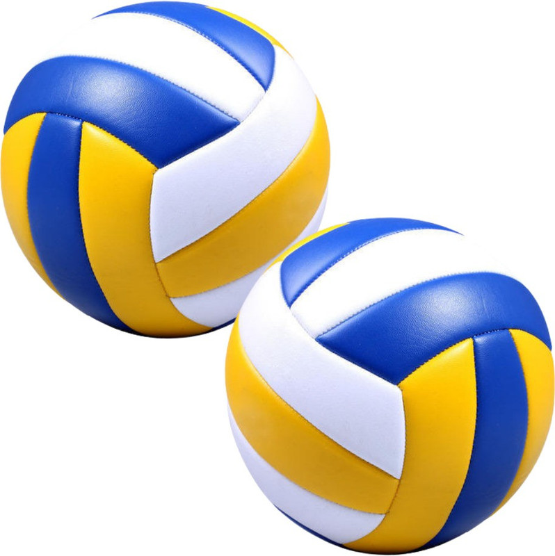 Crx Set of 2 volleyball Standard size classic color for outdoor play, beach volley Volleyball - Size: 5(Standard, Pack of 2)