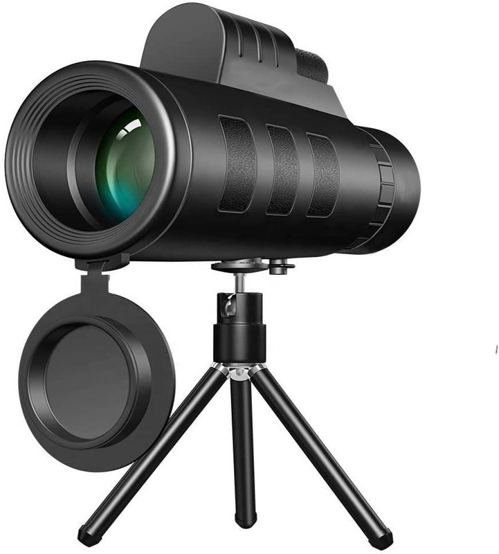 Cezo 40X60 Magnification Zoom HD,Monocular Telescope for Adults and Children,High Power Telescope Gadget,Outdoor Telescope with Built-in Compass Monocular(60 mm , Black)