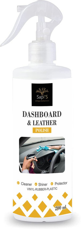 SAPI'S Dashboard & Leather Polish to Shine Black Look, Zero dust Attraction Car Care/Car Accessories/Automotive Products, Matte Black Dressing Spray 200 ML for Laptops(Dashboard & Leather Polish to Shine Black Look, Zero dust Attraction Car Care/Car Accessories/Automotive Products, Matte Black Dress