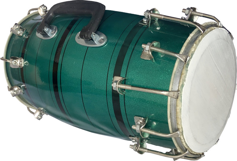AMROHA ENTERPRISES Metallic Green Baby Dholak Nut & Bolts Dholak(Green)