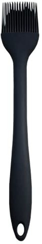 Femora Virgin Silicone Basting Brush with Grip Handle, Black Silicone Flat Pastry Brush(Pack of 1)