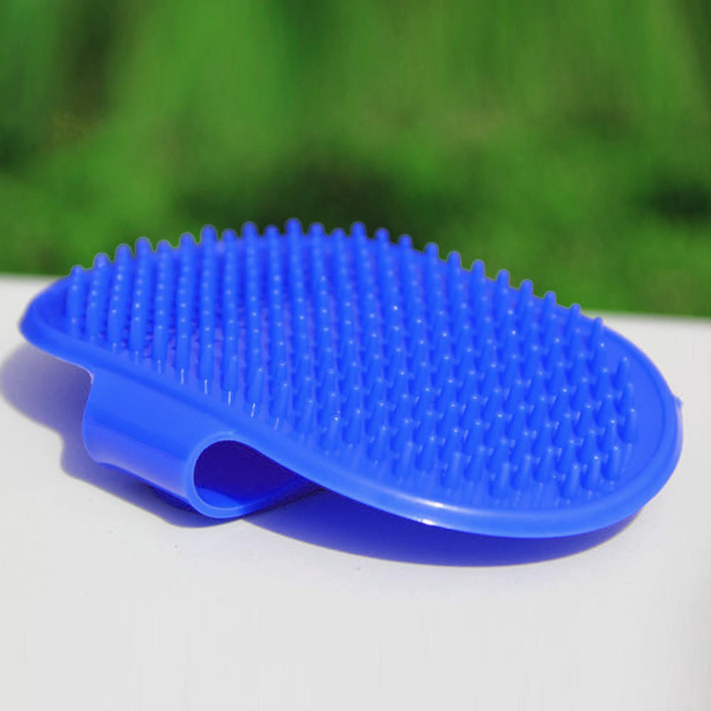 Emily Pets Hair Bath Glove Pet Grooming Cleaning Brush Comb Rubber Grooming Gloves Slicker Brushes for  Dog