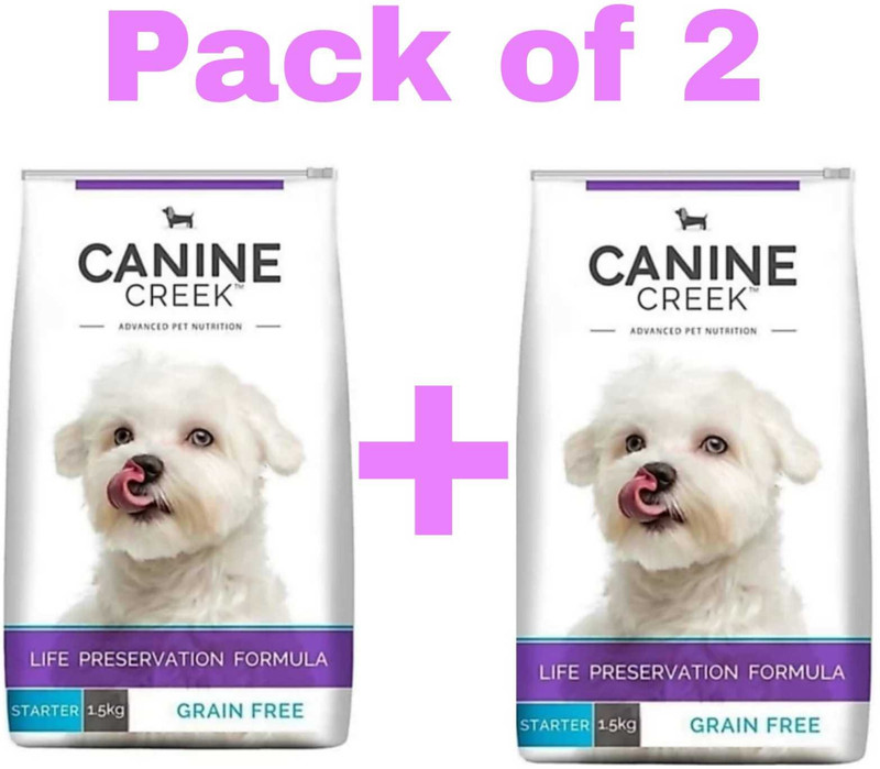 Canine Creek Starter 1.5kg*2=3kg Life Preservation Formula Chicken 3 kg (2x1.5 kg) Dry New Born Dog Food