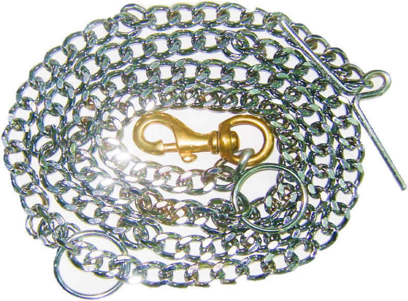 JAPIN Dogs Leash Heavy Duty Dog Chain with Heavy Hook 152 cm Dog Chain Leash 152 cm Dog Chain Leash(Silver)