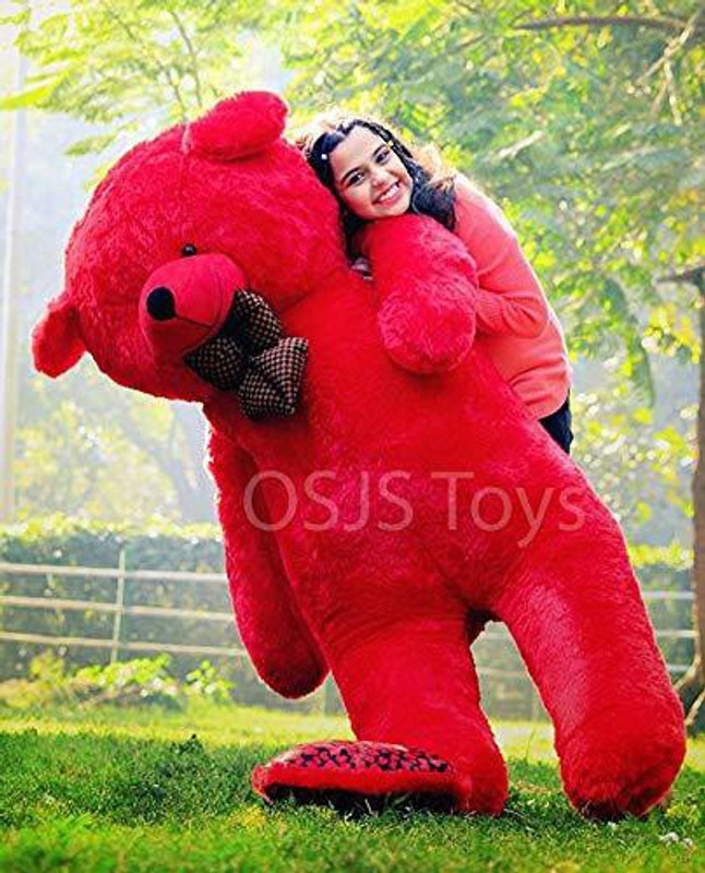 NP Toys Long (Standing) Cute Soft Teddy Bear For Gift & Birthday Party Other - 90.4 cm(Red)