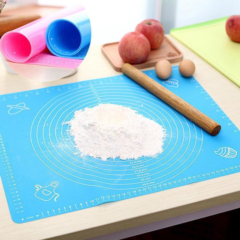 Viraan 1PC Latest Pastry Cake Bakeware Paste Versatile Non-Stick Silicone Mat Food-grade Silicone Baking Mat(Pack of 1)