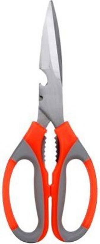ADONYX 3 Pcs Multi purpose kitchen scissor Stainless Steel All-Purpose Scissor(Orange, Silver, Pack of 3)