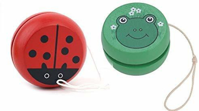 Kishore collection Spin Animal Printed Yo-Yo Toy Multi Color - Set of 2 Toys(Multicolor)