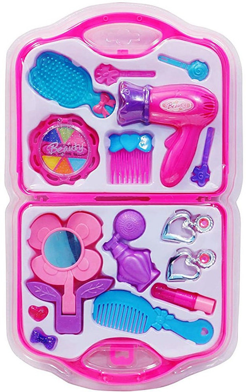 KOBBET Child girl beauty cosmetics toy set pretend play makeups set for kids(pack of 1)
