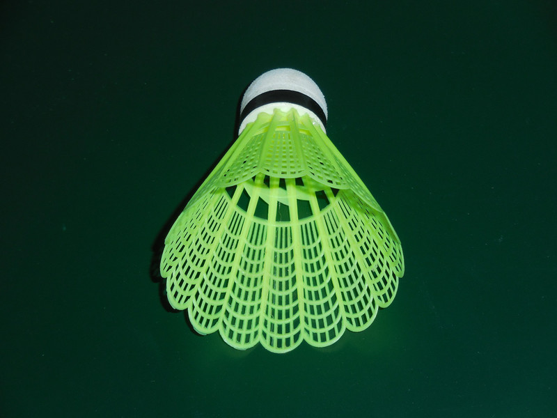NV COLLECTION 10 Classic Badminton Shuttlecocks for Indoor and Outdoor Practice Nylon Shuttle - Yellow(Medium, 77, Pack of 10)