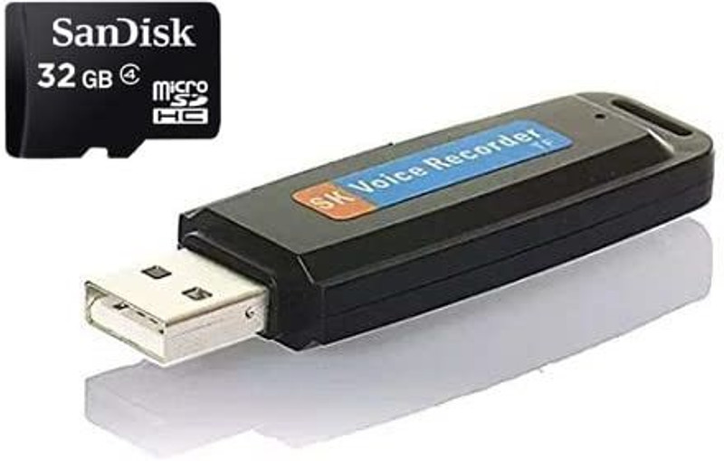 INAKL Pen Drive USB Recorder Hidden For Office, Car, Meeting 32 GB Voice Recorder(0 inch Display)