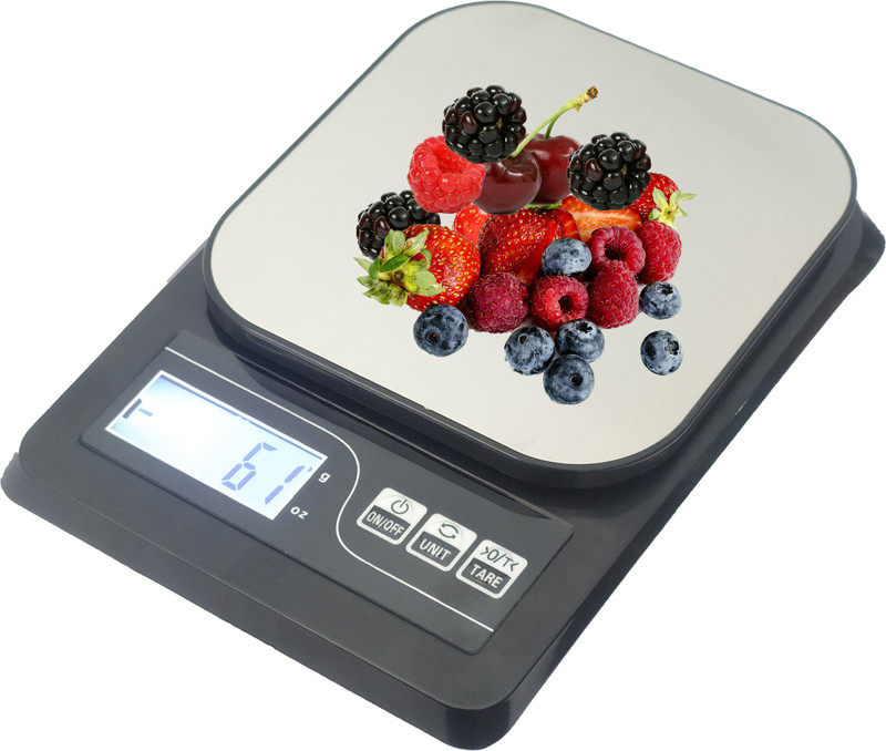 RTB Electronic Digital 1Gram-10 Kg Weight Scale Lcd Kitchen Weight Scale Machine Measure for measuring fruits,shop,Food,Vegetable,vajan,offer,kata,weight machine Weighing Scale for grocery,kata,taraju,shop,computer kata,tarazu,jewellery,sabzi, Weighing scale (White) (adaptor included) Weighing Scale