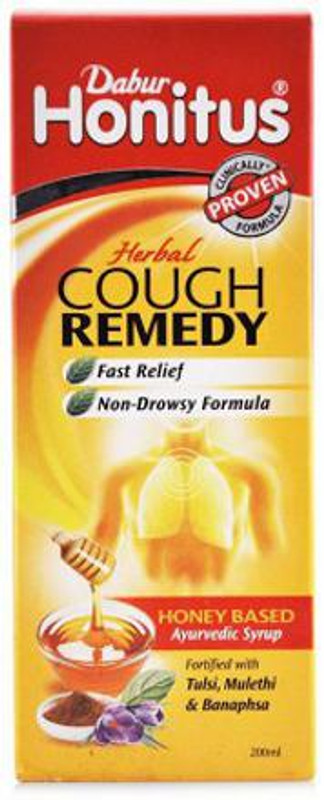 Dabur Honitus Cough Syrup (200ml) PACK OF 4(Pack of 8, 800 ml)