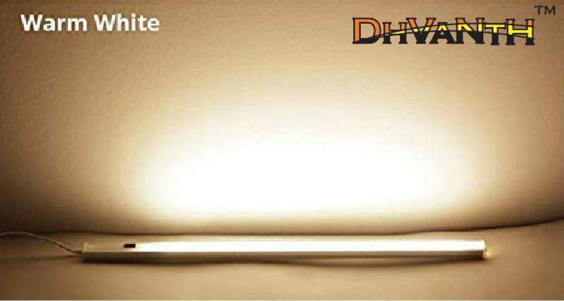 DOJI 1 Feet (12 Inch) LED Tube/Profile for Cabinet/Counter Light,color-Warmwhite 3 W 30 cm Tube Light(Yellow)