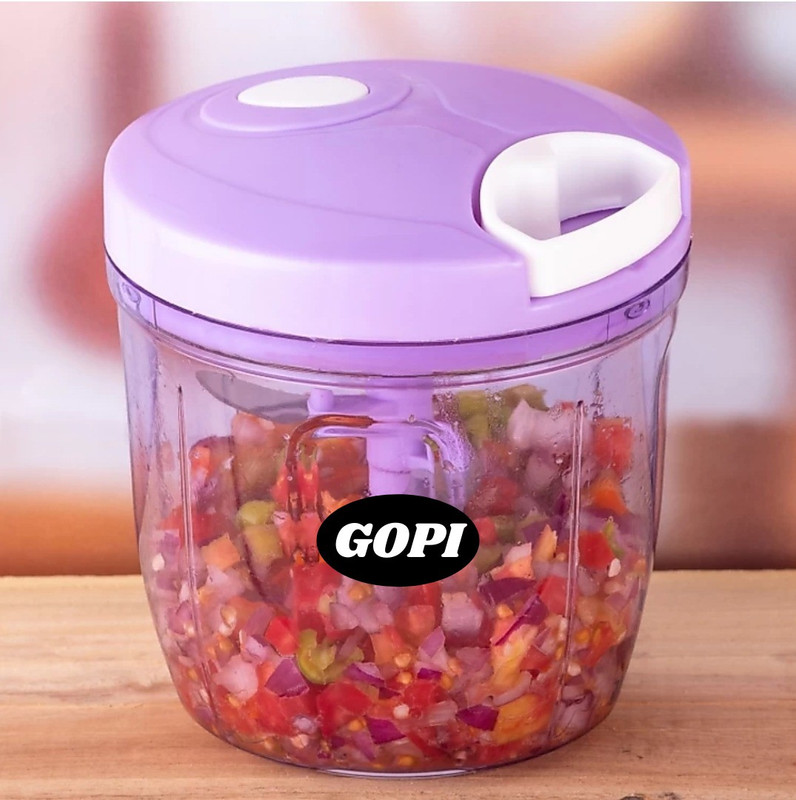 gopi by GopiStore 1000ml 2022 New Big Purple Vegetable & Fruit Chopper(1 chopper)