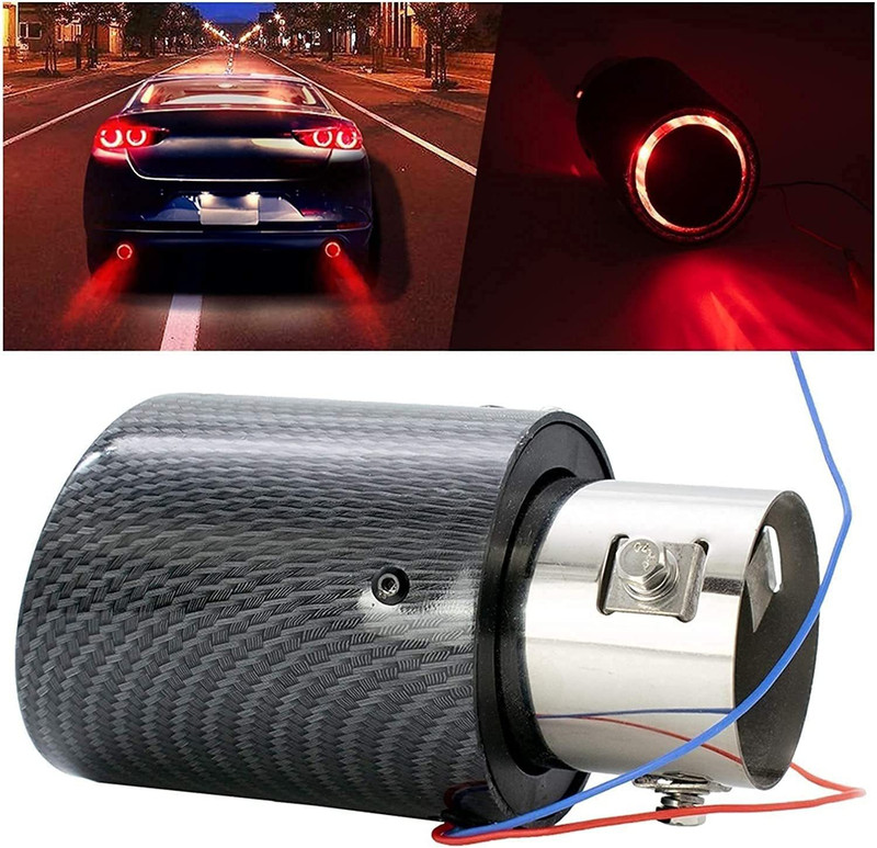 Cloudsale Exhaust O Red LED  Car Silencer(Exhaust O Red LED)