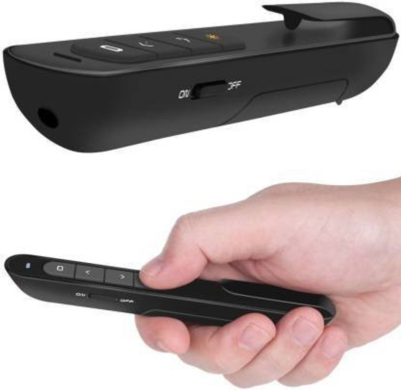 Nsinc Premium USB Wireless Remote Control Professional Laser Pointer Presenter Slide Changer Controller Laser Presenter(Black)