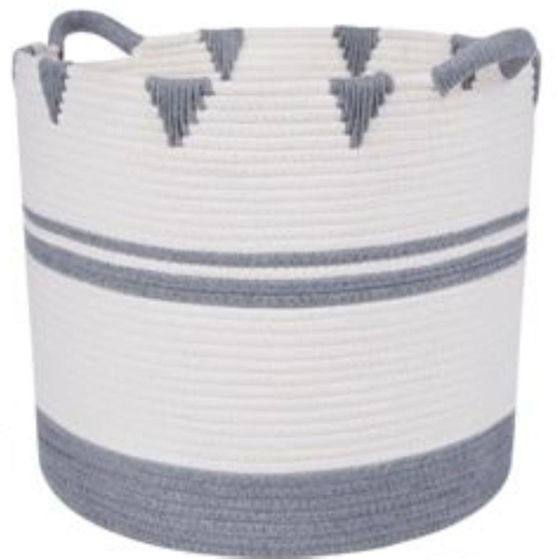 Textile and Beyond Cotton Storage Basket(Pack of 1)