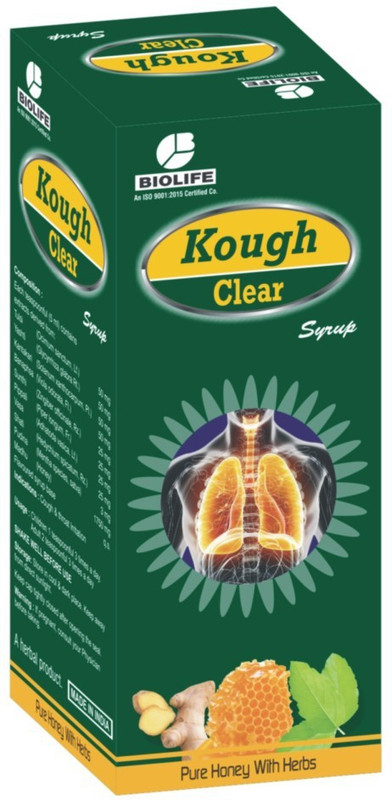 BIOLIFE KOUGH CLEAR (Cough with Honey Syrup) Pack of 2(Pack of 2, 200 ml)
