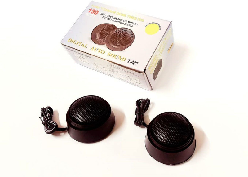 ERHIndia T-007 Tweeter (Pack of 1 Pair) Car Tweeter High-Power 150 W Dome Tweeter Tweeter Car Speaker(150 W)