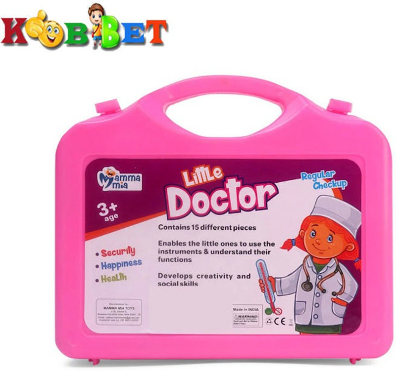 KOBBET Educational Doctor Set (pack of 1)with Carry Case -Pretend Play Toys for 3+Kids