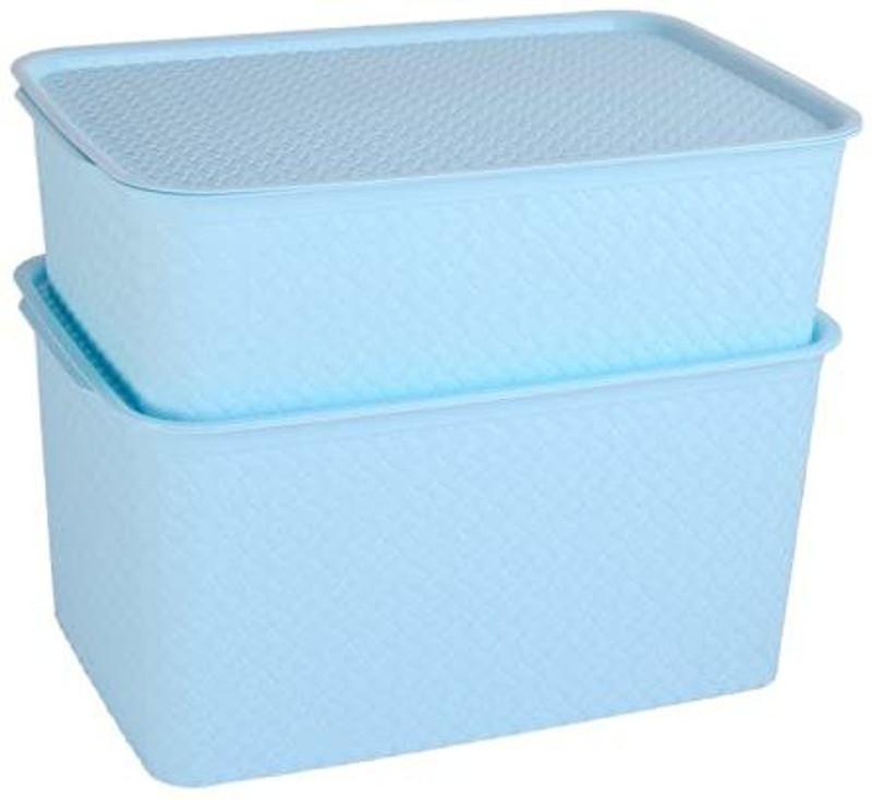 Velmora Plastic Storage Basket(Pack of 3)