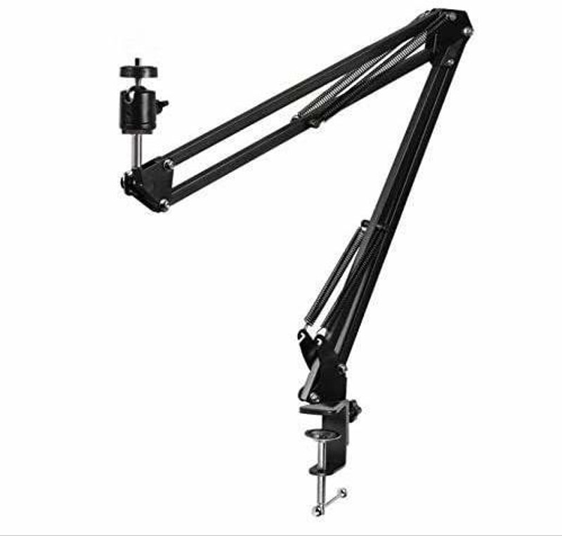 MILLETS Webcam Stand,Webcam Clamp Mount Suspension Scissor Tripod Mobile Stand Holder Tripod(Black, Supports Up to 500 g)
