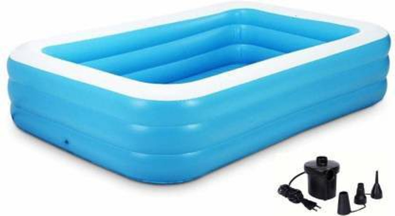 Kreative Marche 10Feet-Swimming Pools for Kids and Adults, Inflatable Swimming Pool(Blue)
