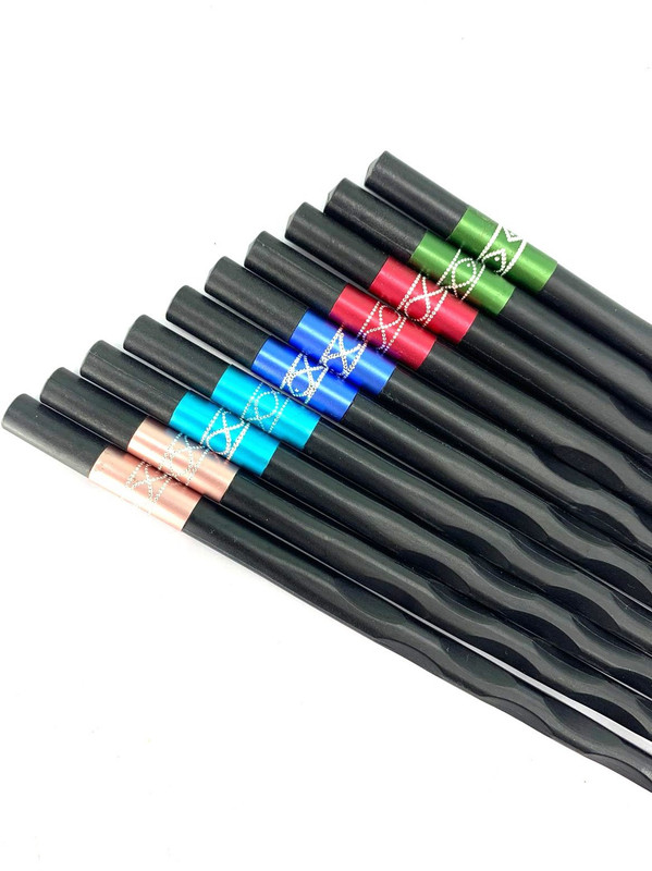 WANQLYN Eating Bone China Japanese Chopstick(Multicolor Pack of 10)
