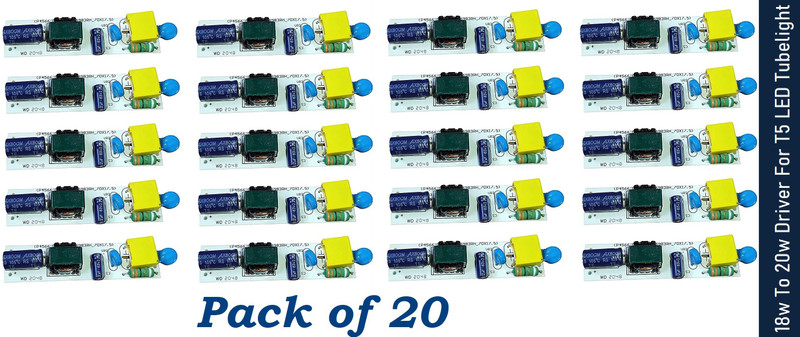 SG Flash ( Pack of 20) Driver For T5 LED Tubelight (18w To 20w) Electronic Components Electronic Hobby Kit