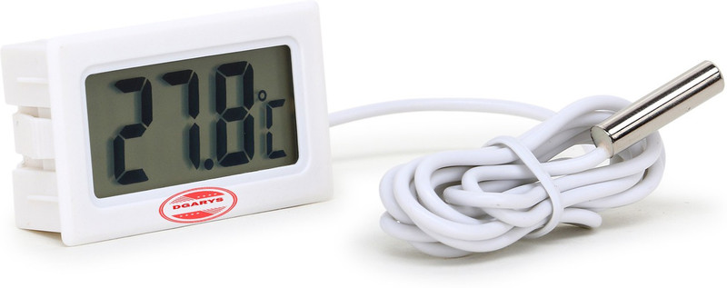 DGARYS freeze digital sensor wired for fridges, Indoor Outdoor Pocket LCD Electronic Touch Free Kitchen Thermometer