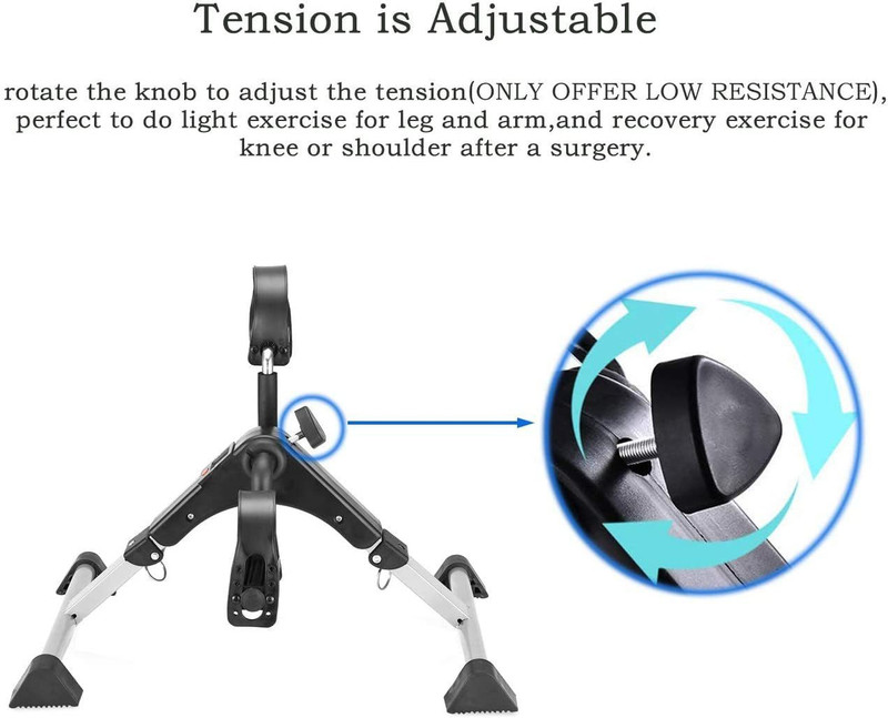 DN BROTHERS Gym Machine Foldable Portable Mini Pedal Exercise Cycle Exerciser Bike 102 Mini Pedal Exerciser Cycle