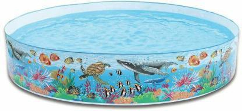 Kreative Marche Plastic Water Bath Tub Swimming Pool, 4 Feet(Blue)