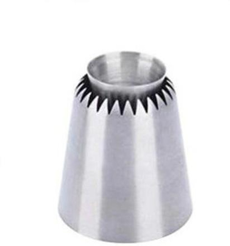 noble foods ICING SULTAN NOZZEL SULTANE NOZZLE CLEAR Kitchen Tool Stainless Steel Quick Flower Icing Nozzle(Silver Pack of 1)