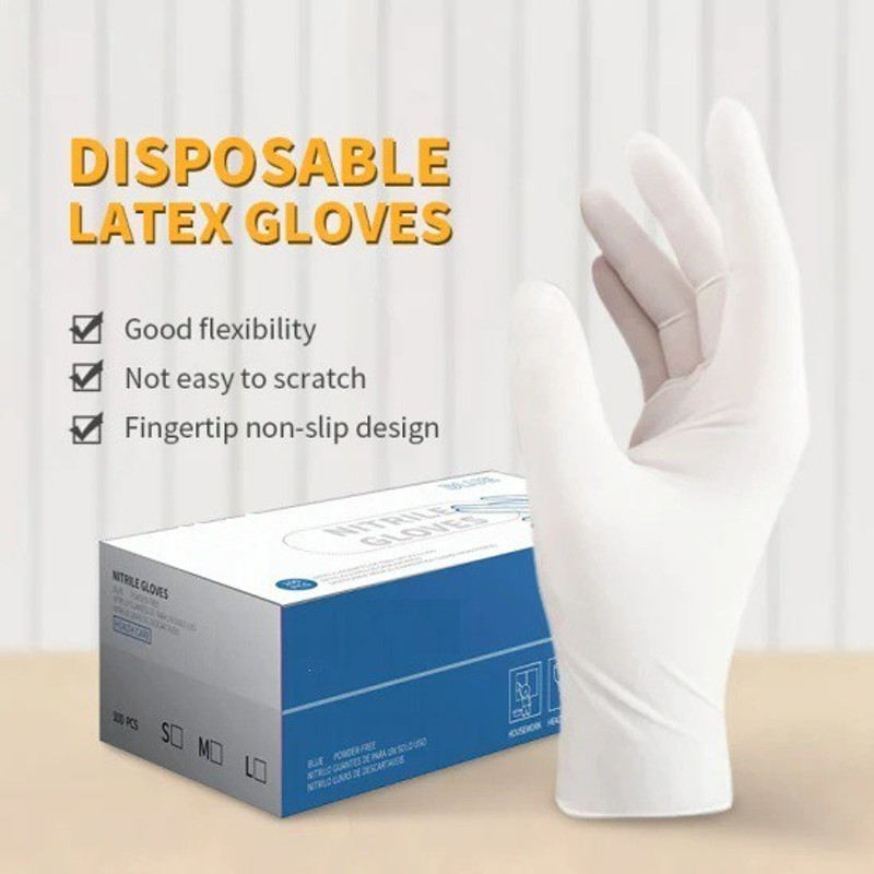 dental mart Latex Non sterile Examination Medical Grade Hand Gloves Small Size Latex Examination Gloves(Pack of 45)